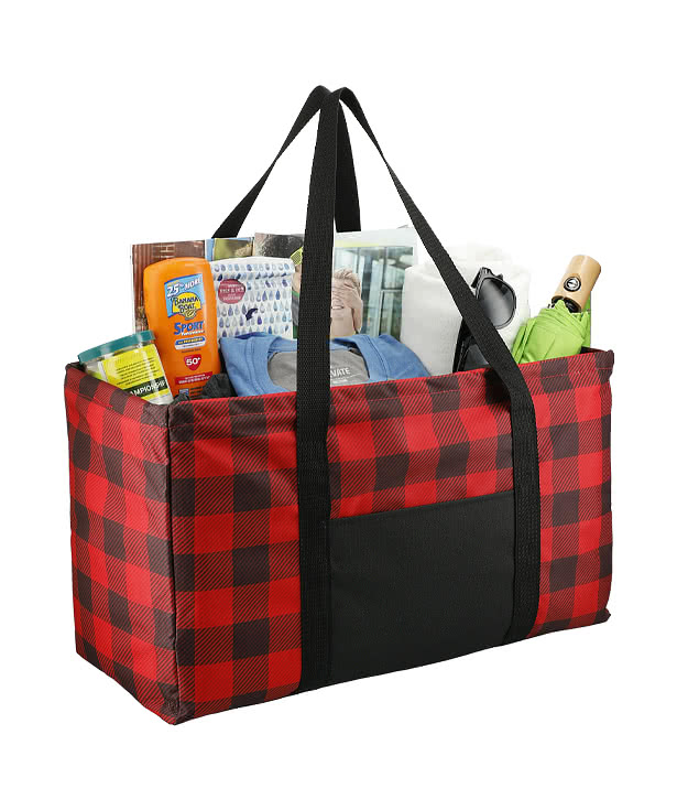 Buffalo Plaid Utility Tote Bag