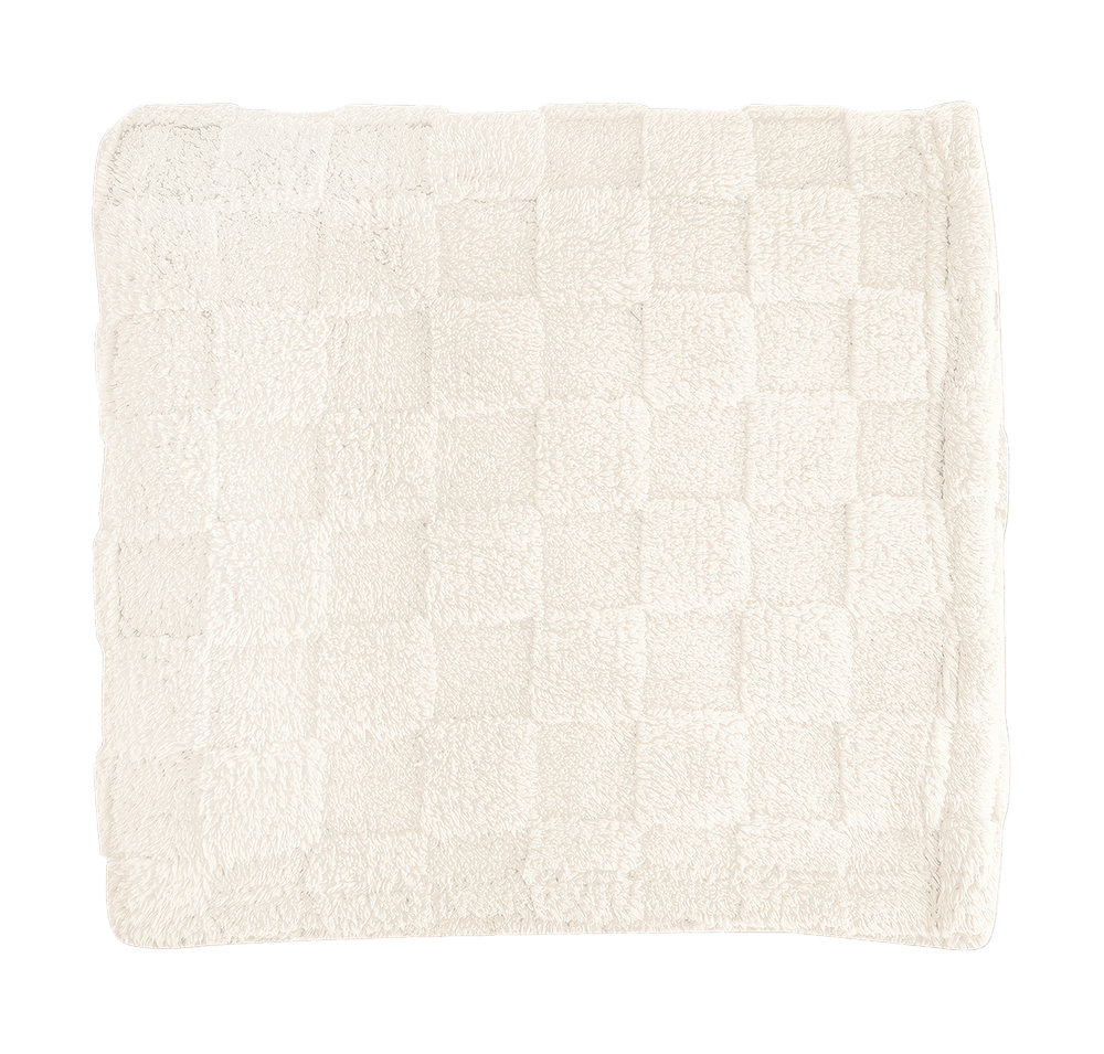 Checkered Recycled Sherpa Blanket-default