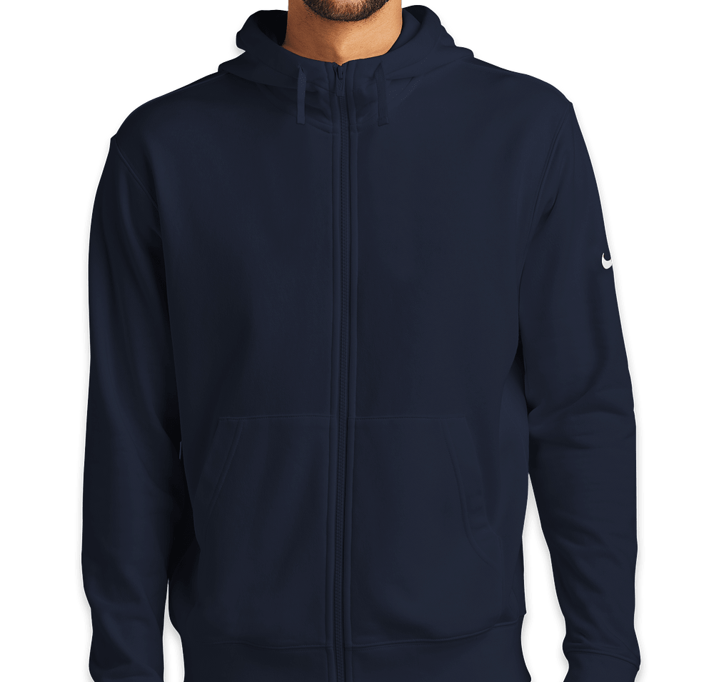 Nike Club Fleece Sleeve Swoosh Zip Hoodie-default