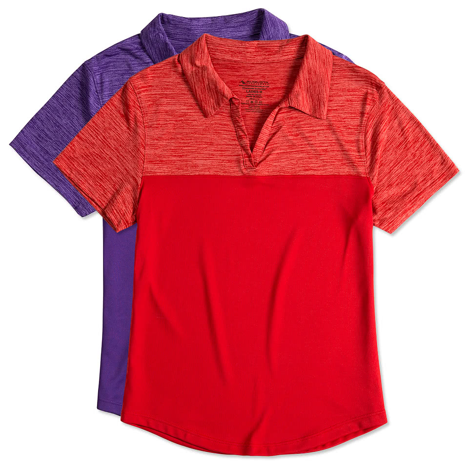 Augusta Women's Tonal Heather Performance Polo