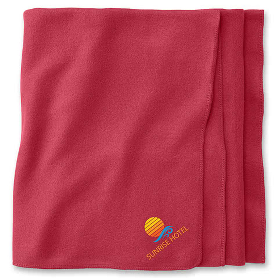Basic Brushed Fleece Blanket in Blue Navy