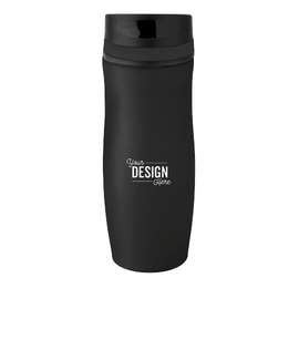 Full Color 14 oz. Persona Wave Trail Vacuum Insulated Tumbler - Color: Black / Black
