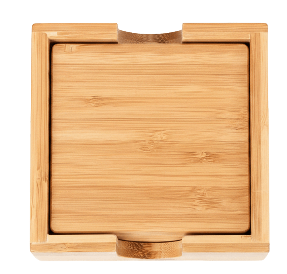 Fairfax Bamboo Coasters Set-default