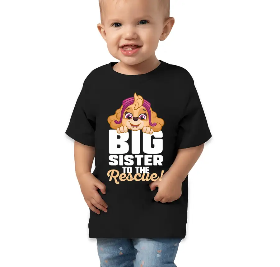 Paw Patrol - Skye - Big Sister Rescue - Bella + Canvas Toddler Jersey Short-Sleeve T-shirt
