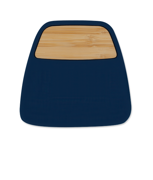 Bamboo Accent Magnetic Memo Clip in Navy