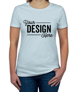 Next Level Women's Slim Fit Jersey T-shirt - Color: Light Blue