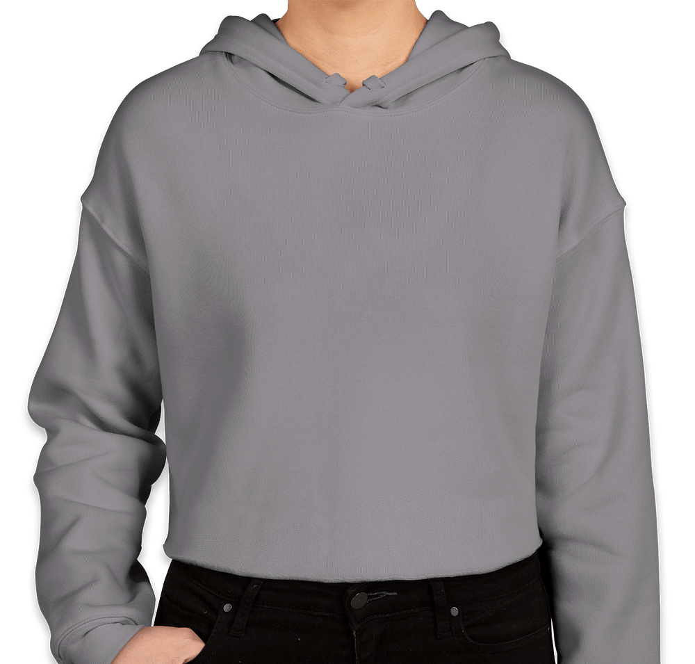 Bella + Canvas Women's Drop Shoulder Cropped Hoodie-default