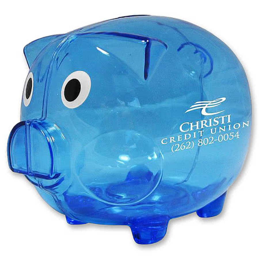 Big Boy Piggy Bank in Blue