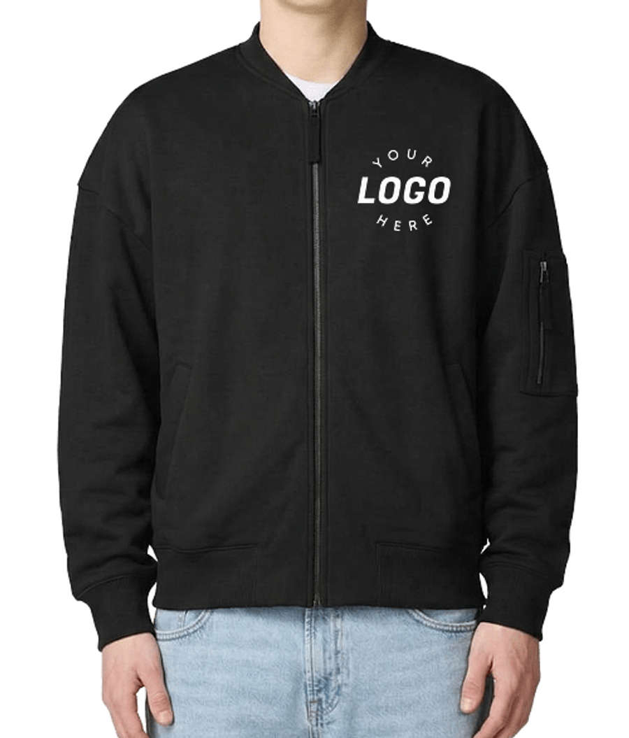 American Apparel French Terry Bomber Jacket in Black