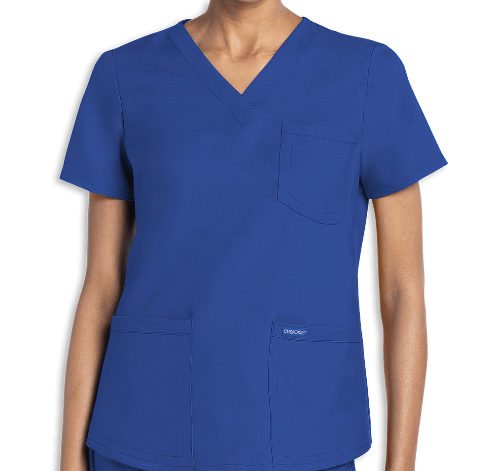 Cherokee Women’s Workwear Originals Ultra 3-Pocket V-Neck Scrub Top-default