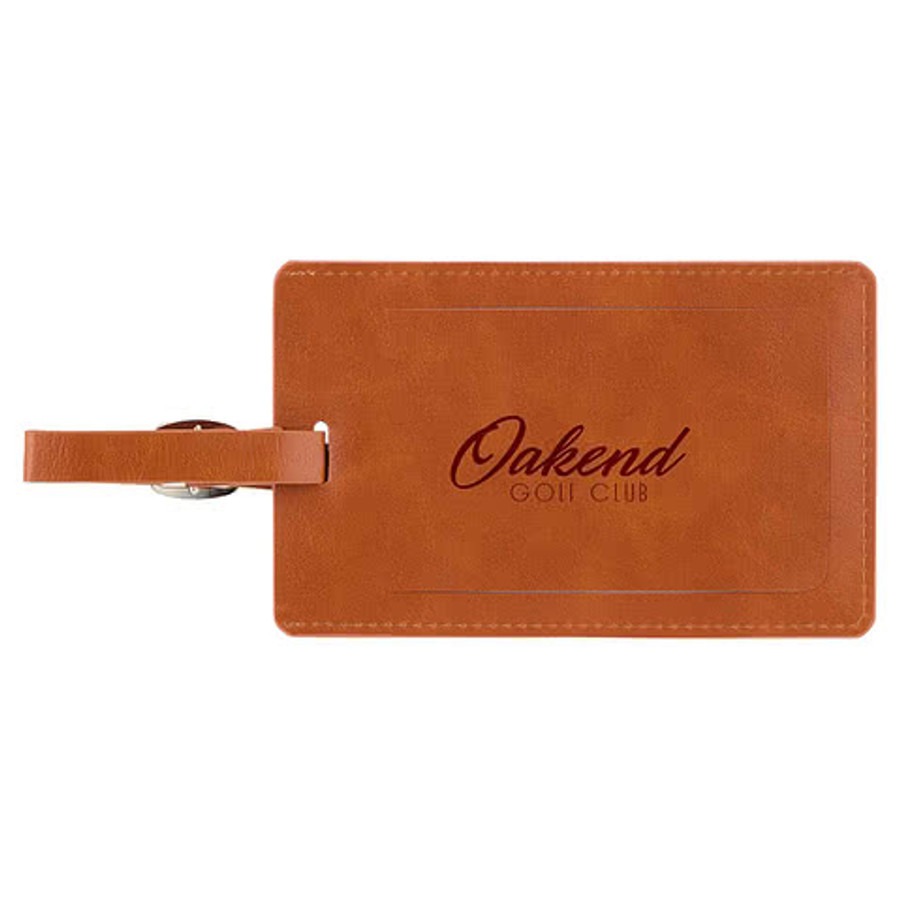Golf Bag Tag and Tee Holder in Brown