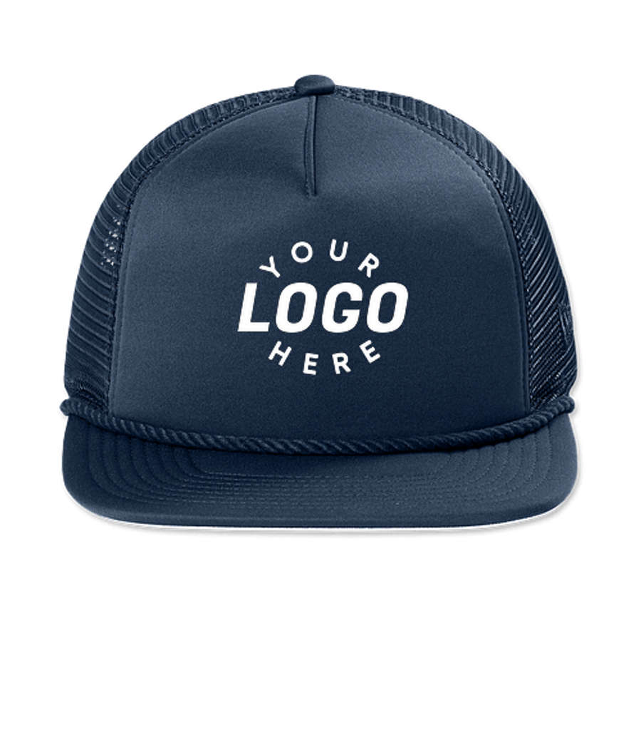 New Era Foam Rope Trucker Hat in Deep Navy