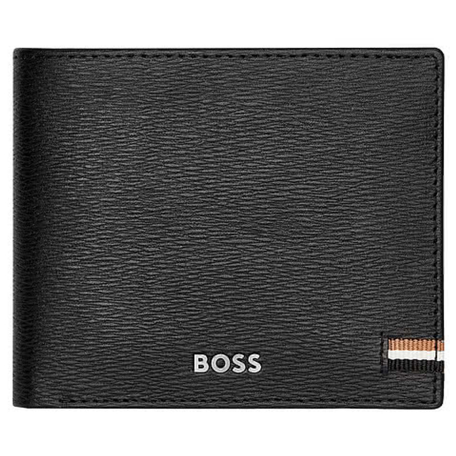 Debossed Hugo Boss Iconic Wallet in Black