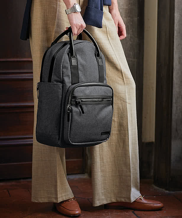 Brooks Brothers Grant Dual-Handle 16" Computer Backpack