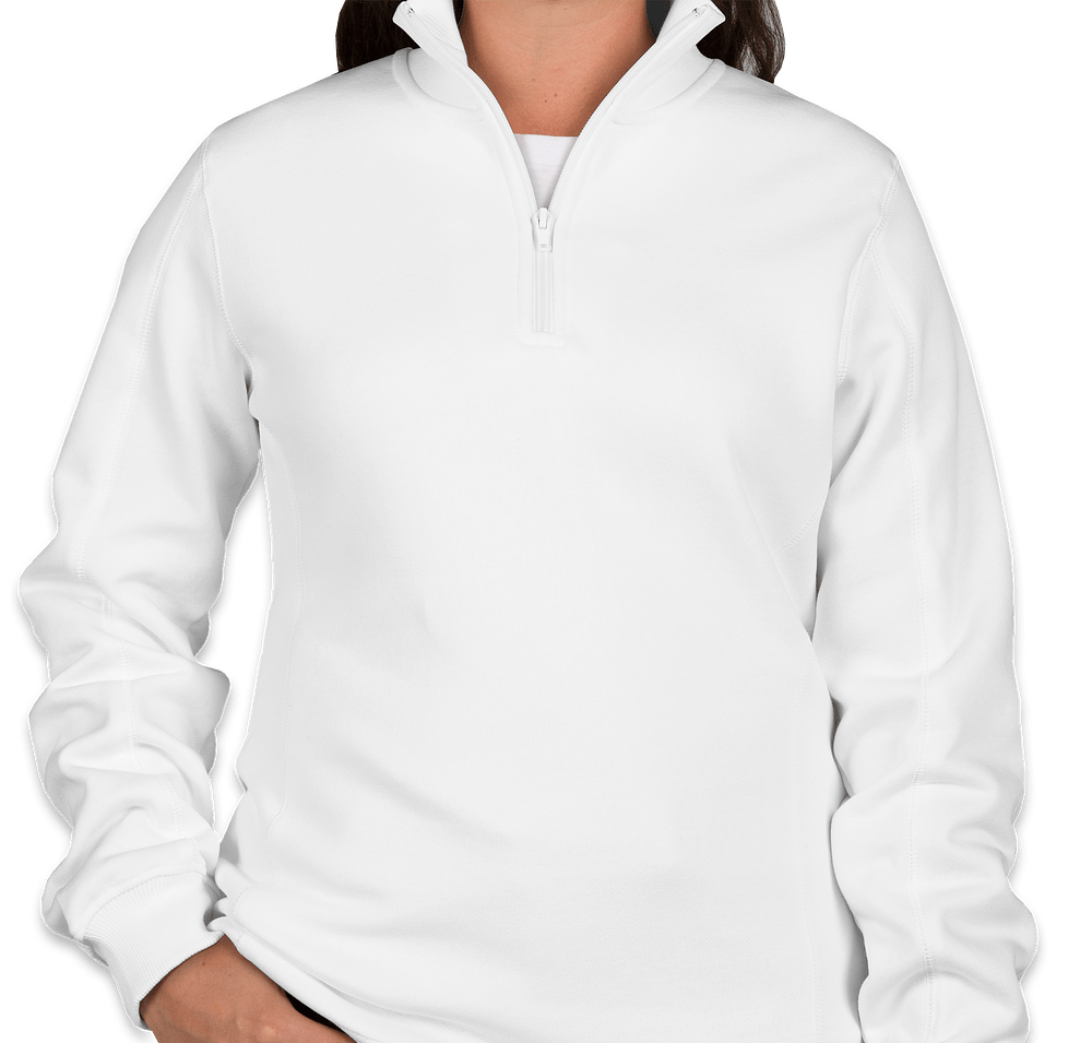 Sport-Tek Premium Women's Quarter Zip Sweatshirt - Embroidered-default