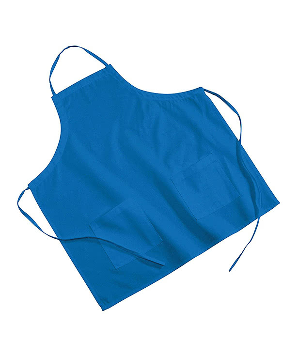 Two-Pocket Colored Poly/Cotton Twill BBQ Apron