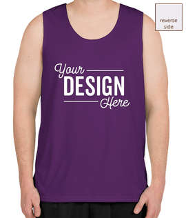 Augusta Reversible Performance Tank - Color: Purple / White