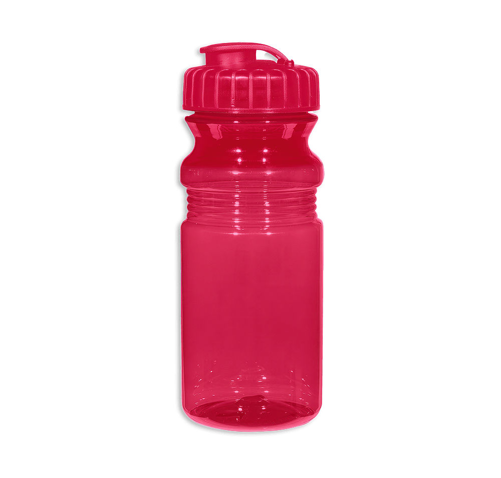 Full Color 20 oz. Poly-Clear Fitness Water Bottle (Case of 100)-default