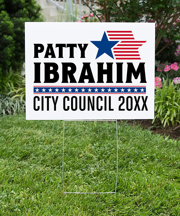 Full Color 24" x 18" Single Sided Plastic Sign Kit