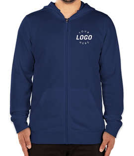 Charles River Clifton Garment Dyed Zip Hoodie - Color: Navy