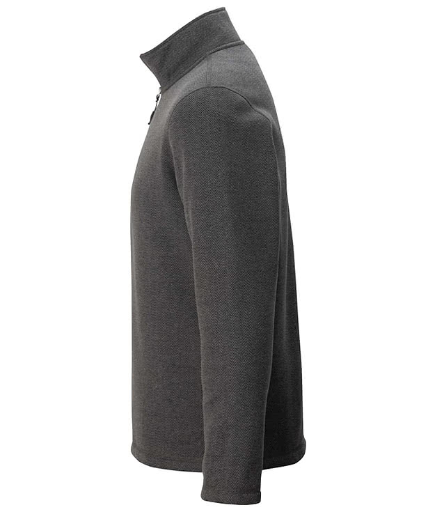 Edwards Herringbone Quarter Zip Fleece Jacket