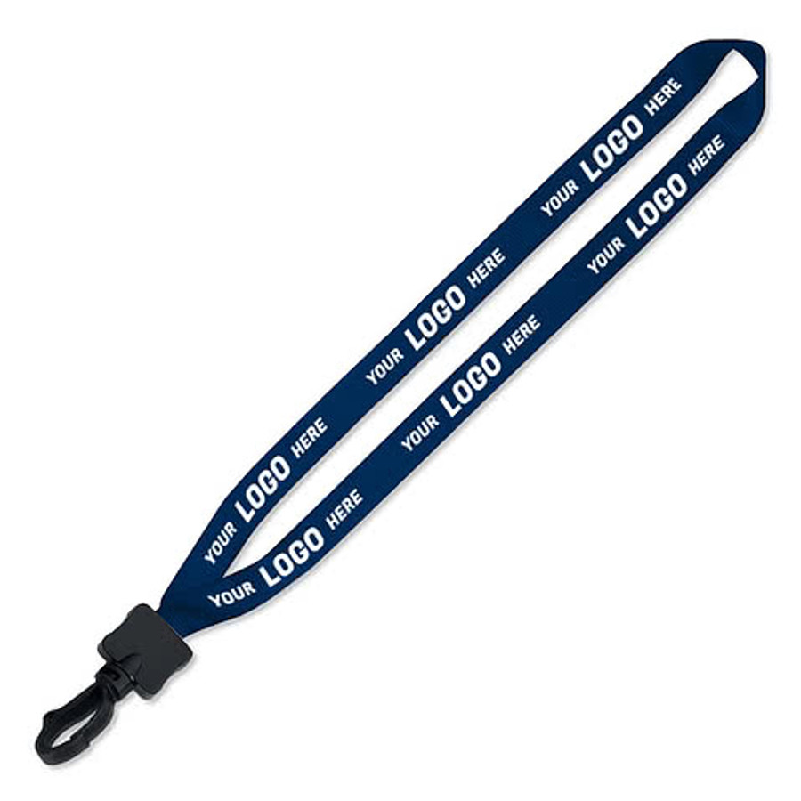 Full Color Lanyard with Plastic Swivel Hook in Athletic Gold