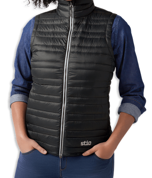 Stio Women's Pinion Down Quilted Insulated Vest in Abyss
