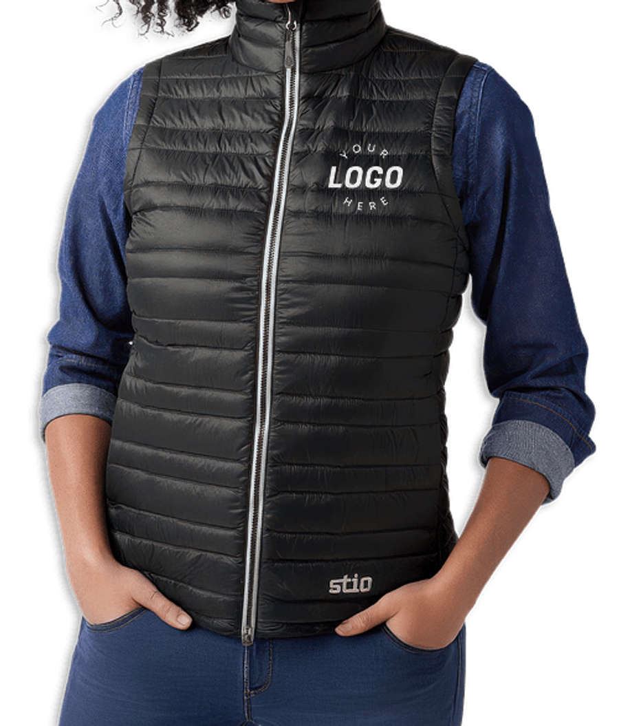 Stio Women's Pinion Down Quilted Insulated Vest in Abyss