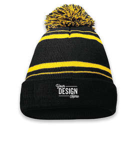 Holloway Homecoming Pom Pom Beanie - Color: Black / Light Gold