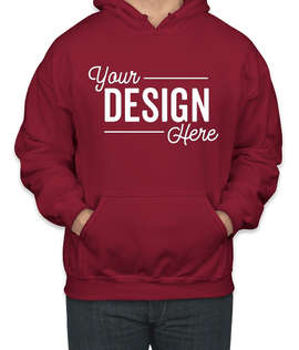 Gildan Midweight 50/50 Pullover Hoodie - Color: Cardinal Red