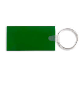 Rectangle PVC Keychain - Color: Translucent Green