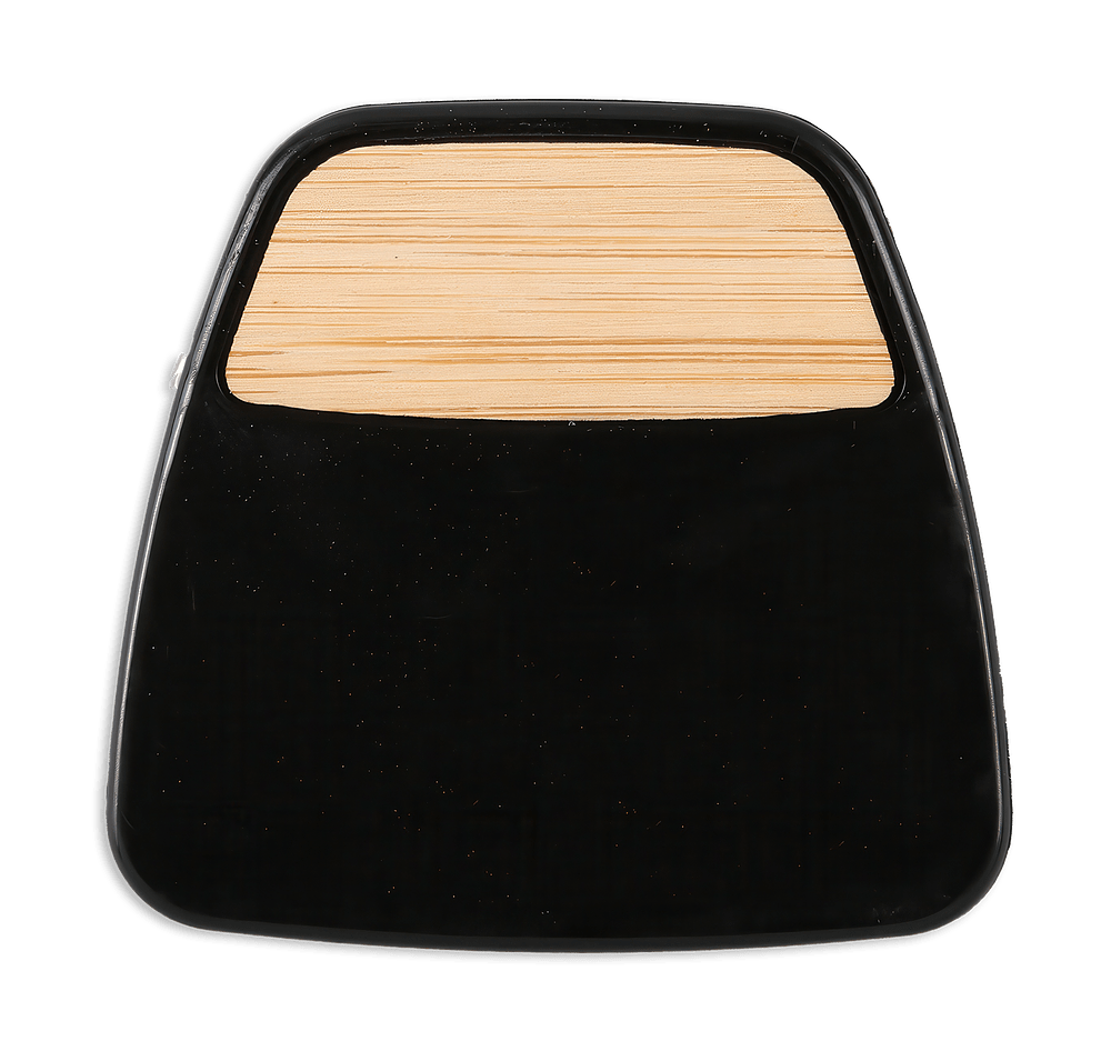 Bamboo Accent Magnetic Memo Clip with Pen Holder-default