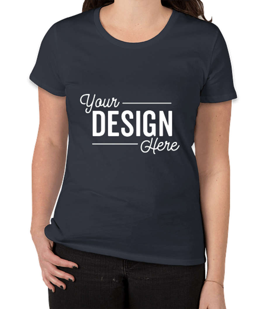 Royal Apparel Women's USA-Made Slim Fit Organic T-shirt in Ocean