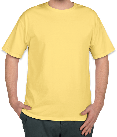 Hanes ComfortWash Garment Dyed T-shirt in Summer Squash Yellow