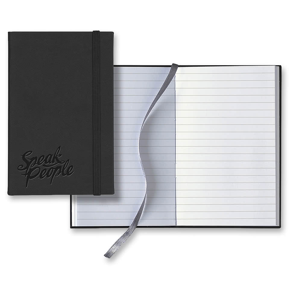 Castelli Debossed Tucson Banded Pico Lined Hard Cover Notebook