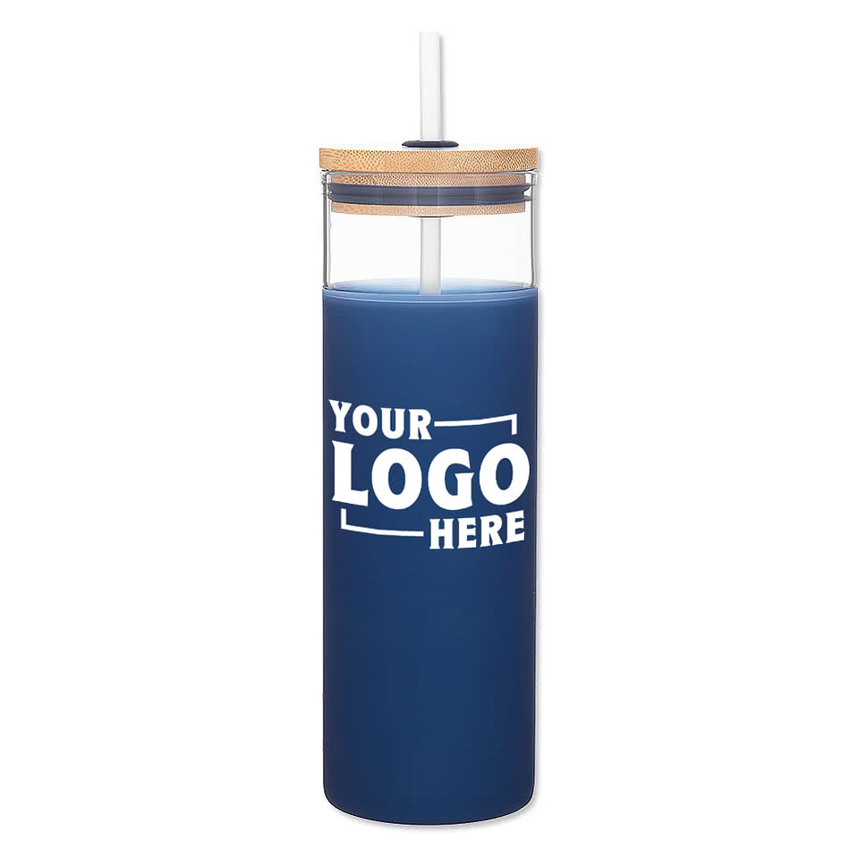 25 oz. Totem Glass Tumbler with Straw