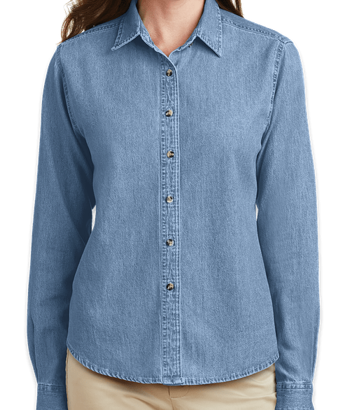 Port \u0026 Company Women's Denim Shirt 