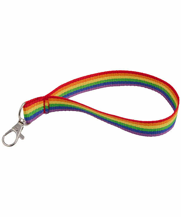 Rainbow Recycled Wrist Lanyard