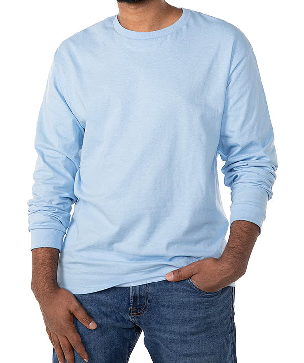 Hanes Authentic Long Sleeve T-shirt - Embroidered