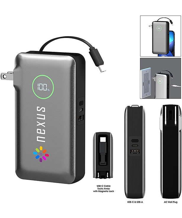 10,000 mAh PhoneSuit Journey All-In-One Power Bank & Wall Charger
