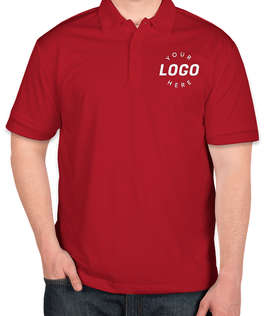 Port Authority Silk Touch Performance Polo - Embroidered - Color: Red