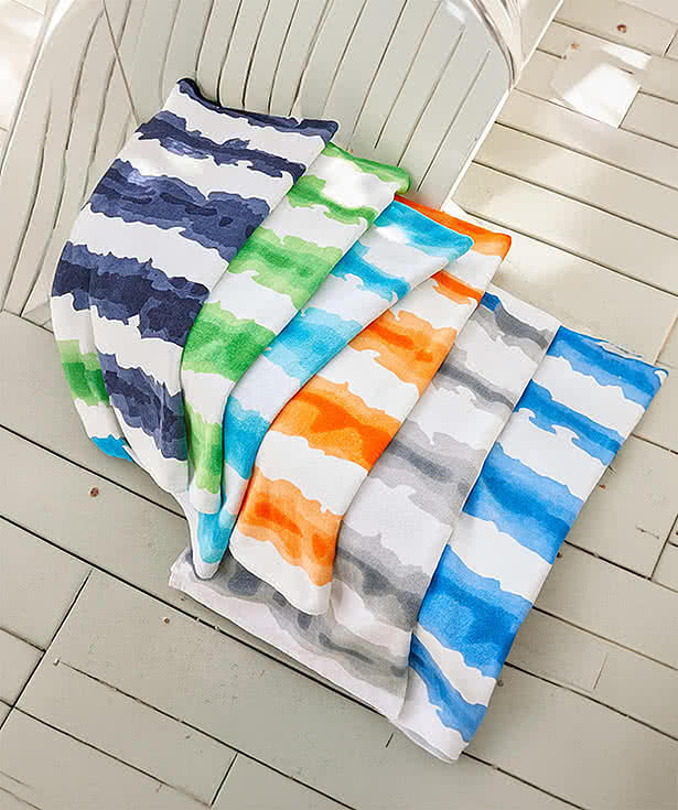 Towel Specialties Good Vibes Cabana Stripe Beach Towel