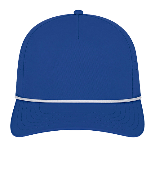 Cap America Summit Rope Perforated Performance Baseball Hat in Royal