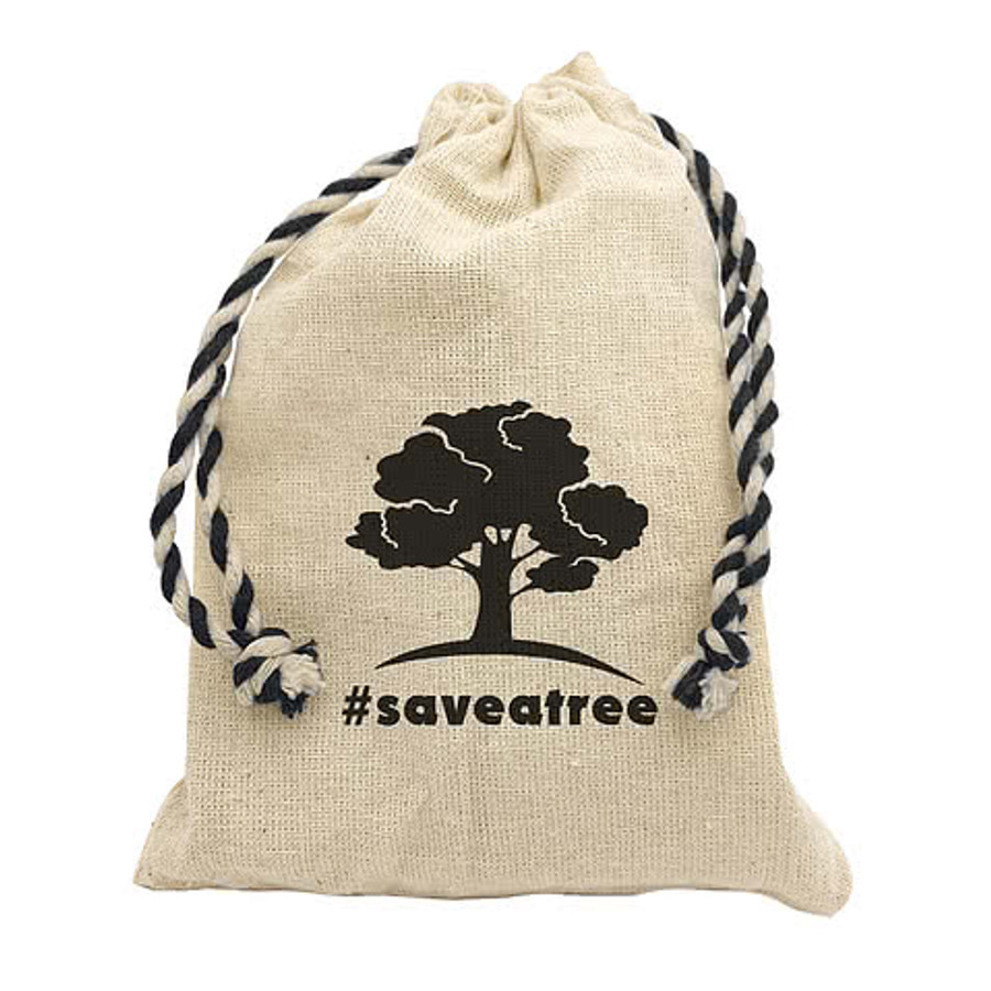 First Aid Kit with Handy Canvas Drawstring Pouch