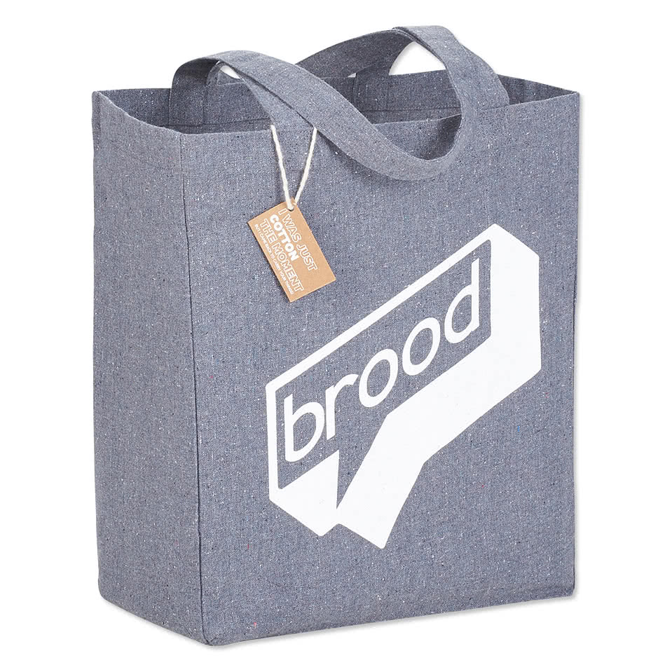 Small Recycled Cotton Grocery Tote Bag