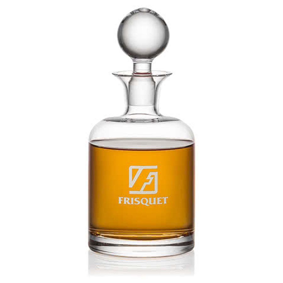Laser Etched 33 oz. Dresden Decanter with Lid in Clear