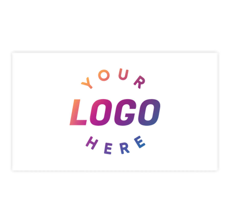 Full Color 2" x 3.5" Horizontal Business Cards in White