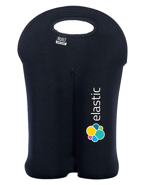 BUILT Neoprene Two Wine Bottle Tote Bag