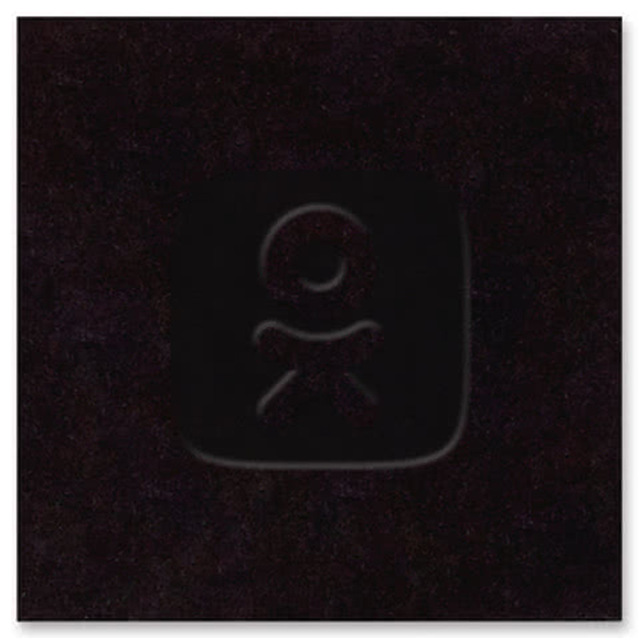 2" x 2" Leather Square Patch in Slate Gray