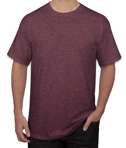 Port & Company Core Cotton T-shirt in Heather Athletic Maroon